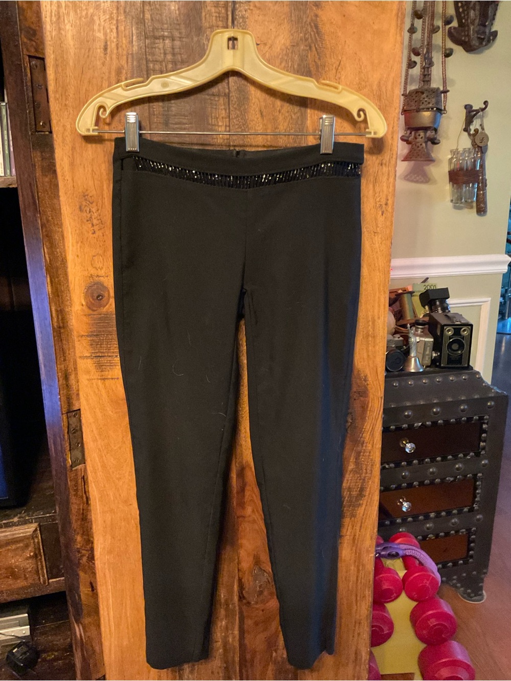 Black Women's Stretch Ponte Ankle Pants